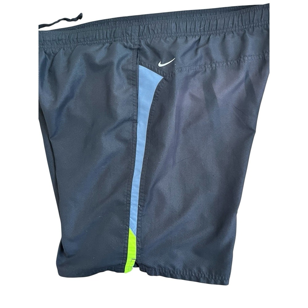 Nike Swim Trunks Mens XL Black Board Shorts Surfing Lined Swimming Vacation